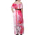 Hawaiian Cocktail Valentine Day Family Matching Off Shoulder Maxi Dress and Hawaiian Shirt Hibiscus Kakau Pattern Pink Version LT03 - Polynesian Pride