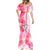 Hawaiian Cocktail Valentine Day Mermaid Dress Hibiscus Kakau Pattern Pink Version LT03 - Polynesian Pride