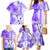 Hawaiian Cocktail Valentine Day Family Matching Mermaid Dress and Hawaiian Shirt Hibiscus Kakau Pattern Purple Version LT03 - Polynesian Pride