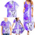 Hawaiian Cocktail Valentine Day Family Matching Summer Maxi Dress and Hawaiian Shirt Hibiscus Kakau Pattern Purple Version LT03 - Polynesian Pride