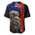 New Zealand Kiwi Soldier ANZAC Baseball Jersey Red Poppy Flower and Silver Fern Pattern LT03 - Polynesian Pride