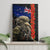 New Zealand Kiwi Soldier ANZAC Canvas Wall Art Red Poppy Flower and Silver Fern Pattern LT03 - Polynesian Pride