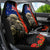 New Zealand Kiwi Soldier ANZAC Car Seat Cover Red Poppy Flower and Silver Fern Pattern LT03 - Polynesian Pride