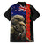 New Zealand Kiwi Soldier ANZAC Family Matching Long Sleeve Bodycon Dress and Hawaiian Shirt Red Poppy Flower and Silver Fern Pattern LT03 - Polynesian Pride