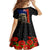 New Zealand Kiwi Soldier ANZAC Family Matching Off Shoulder Maxi Dress and Hawaiian Shirt Red Poppy Flower and Silver Fern Pattern LT03 - Polynesian Pride