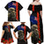 New Zealand Kiwi Soldier ANZAC Family Matching Off Shoulder Maxi Dress and Hawaiian Shirt Red Poppy Flower and Silver Fern Pattern LT03 - Polynesian Pride