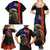 New Zealand Kiwi Soldier ANZAC Family Matching Summer Maxi Dress and Hawaiian Shirt Red Poppy Flower and Silver Fern Pattern LT03 - Polynesian Pride