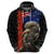 New Zealand Kiwi Soldier ANZAC Hoodie Red Poppy Flower and Silver Fern Pattern LT03 - Polynesian Pride