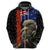 New Zealand Kiwi Soldier ANZAC Hoodie Red Poppy Flower and Silver Fern Pattern LT03 - Polynesian Pride