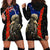 New Zealand Kiwi Soldier ANZAC Hoodie Dress Red Poppy Flower and Silver Fern Pattern LT03 - Polynesian Pride