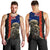 New Zealand Kiwi Soldier ANZAC Men Tank Top Red Poppy Flower and Silver Fern Pattern LT03 - Polynesian Pride