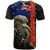 New Zealand Kiwi Soldier ANZAC T Shirt Red Poppy Flower and Silver Fern Pattern LT03 - Polynesian Pride