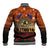 The Rising Sun Badge ANZAC Baseball Jacket Last Post Field of Poppy Starry Night Style LT03 - Polynesian Pride