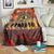 The Rising Sun Badge ANZAC Blanket Last Post Field of Poppy Starry Night Style LT03 Black - Polynesian Pride