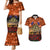 The Rising Sun Badge ANZAC Couples Matching Mermaid Dress and Hawaiian Shirt Last Post Field of Poppy Starry Night Style LT03 Black - Polynesian Pride