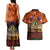 The Rising Sun Badge ANZAC Couples Matching Tank Maxi Dress and Hawaiian Shirt Last Post Field of Poppy Starry Night Style LT03 - Polynesian Pride