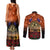 The Rising Sun Badge ANZAC Couples Matching Tank Maxi Dress and Long Sleeve Button Shirt Last Post Field of Poppy Starry Night Style LT03 - Polynesian Pride