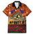 The Rising Sun Badge ANZAC Family Matching Mermaid Dress and Hawaiian Shirt Last Post Field of Poppy Starry Night Style LT03 Dad's Shirt - Short Sleeve Black - Polynesian Pride