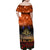 The Rising Sun Badge ANZAC Family Matching Off Shoulder Maxi Dress and Hawaiian Shirt Last Post Field of Poppy Starry Night Style LT03 - Polynesian Pride