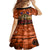 The Rising Sun Badge ANZAC Family Matching Off Shoulder Short Dress and Hawaiian Shirt Last Post Field of Poppy Starry Night Style LT03 - Polynesian Pride