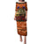 The Rising Sun Badge ANZAC Family Matching Puletasi and Hawaiian Shirt Last Post Field of Poppy Starry Night Style LT03 Mom's Dress Black - Polynesian Pride