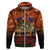 The Rising Sun Badge ANZAC Hoodie Last Post Field of Poppy Starry Night Style LT03 Zip Hoodie Black - Polynesian Pride