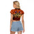 The Rising Sun Badge ANZAC Raglan Cropped T Shirt Last Post Field of Poppy Starry Night Style LT03 - Polynesian Pride