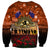 The Rising Sun Badge ANZAC Sweatshirt Last Post Field of Poppy Starry Night Style LT03 - Polynesian Pride