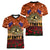 The Rising Sun Badge ANZAC Women V Neck T Shirt Last Post Field of Poppy Starry Night Style LT03 - Polynesian Pride