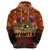 The Rising Sun Badge ANZAC Zip Hoodie Last Post Field of Poppy Starry Night Style LT03 - Polynesian Pride