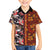 Pan-Pacific Festival Family Matching Off Shoulder Short Dress and Hawaiian Shirt Hawaiian Tribal and Japanese Pattern Together Culture