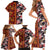 Pan-Pacific Festival Family Matching Short Sleeve Bodycon Dress and Hawaiian Shirt Hawaiian Tribal and Japanese Pattern Together Culture