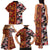 Pan-Pacific Festival Family Matching Tank Maxi Dress and Hawaiian Shirt Hawaiian Tribal and Japanese Pattern Together Culture