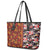 Pan-Pacific Festival Leather Tote Bag Hawaiian Tribal and Japanese Pattern Together Culture