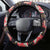 Pan-Pacific Festival Steering Wheel Cover Hawaiian Tribal and Japanese Pattern Together Culture