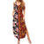 Pan-Pacific Festival Summer Maxi Dress Hawaiian Tribal and Japanese Pattern Together Culture