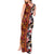 Pan-Pacific Festival Tank Maxi Dress Hawaiian Tribal and Japanese Pattern Together Culture