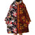 Pan-Pacific Festival Wearable Blanket Hoodie Hawaiian Tribal and Japanese Pattern Together Culture