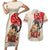 Personalised Pan-Pacific Festival Couples Matching Short Sleeve Bodycon Dress and Hawaiian Shirt Japanese Samurai with Hawaiian Pattern