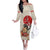 Personalised Pan-Pacific Festival Family Matching Off The Shoulder Long Sleeve Dress and Hawaiian Shirt Japanese Samurai with Hawaiian Pattern