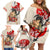 Personalised Pan-Pacific Festival Family Matching Off Shoulder Short Dress and Hawaiian Shirt Japanese Samurai with Hawaiian Pattern