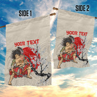 Personalised Japanese Culture Hawaii Style Garden Flag Japanese Samurai with Hawaiian Pattern LT03 - Polynesian Pride