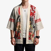Personalised Japanese Culture Hawaii Style Kimono Japanese Samurai with Hawaiian Pattern LT03 - Polynesian Pride