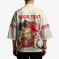 Personalised Japanese Culture Hawaii Style Kimono Japanese Samurai with Hawaiian Pattern LT03 - Polynesian Pride