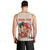 Personalised Pan-Pacific Festival Men Tank Top Japanese Samurai with Hawaiian Pattern