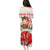 Personalised Pan-Pacific Festival Puletasi Japanese Samurai with Hawaiian Pattern