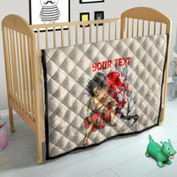 Personalised Japanese Culture Hawaii Style Quilt Japanese Samurai with Hawaiian Pattern LT03 - Polynesian Pride