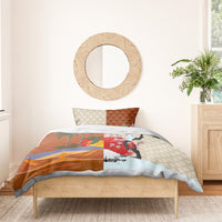 Japanese Culture Hawaii Style Bedding Set Mauna Kea and Fuji Mountains LT03 - Polynesian Pride
