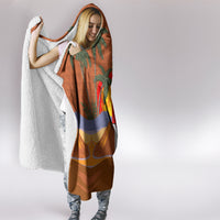 Japanese Culture Hawaii Style Hooded Blanket Mauna Kea and Fuji Mountains LT03 - Polynesian Pride