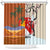 Pan-Pacific Festival Shower Curtain Mauna Kea and Fuji Mountains